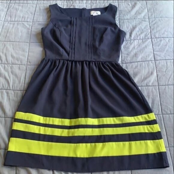 Sweet Storm Blue Green A-Line Dress Size Small EUC #M-048 - Picture 1 of 3